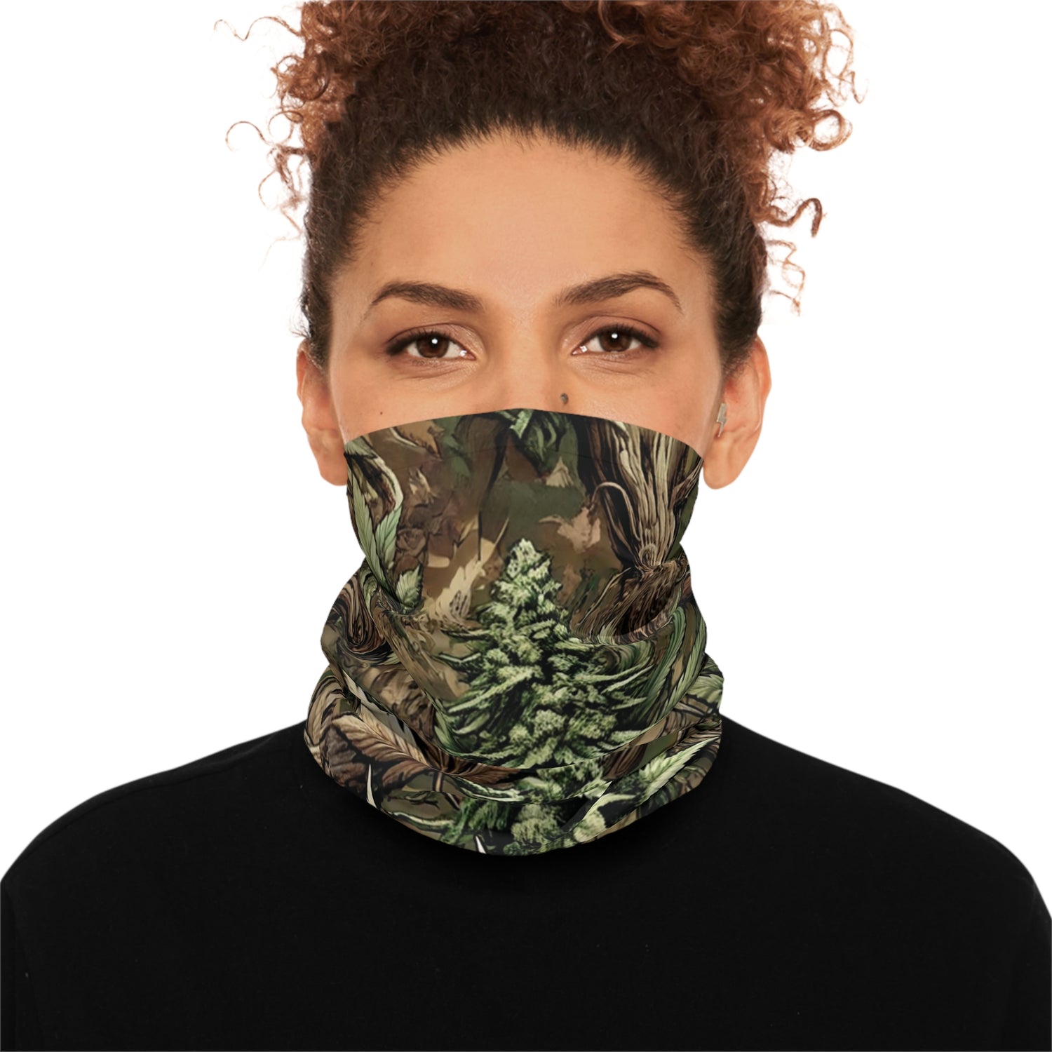 Untamed Cannabis Neck Gaiter – Stylish Midweight Face Mask for Outdoor Adventures