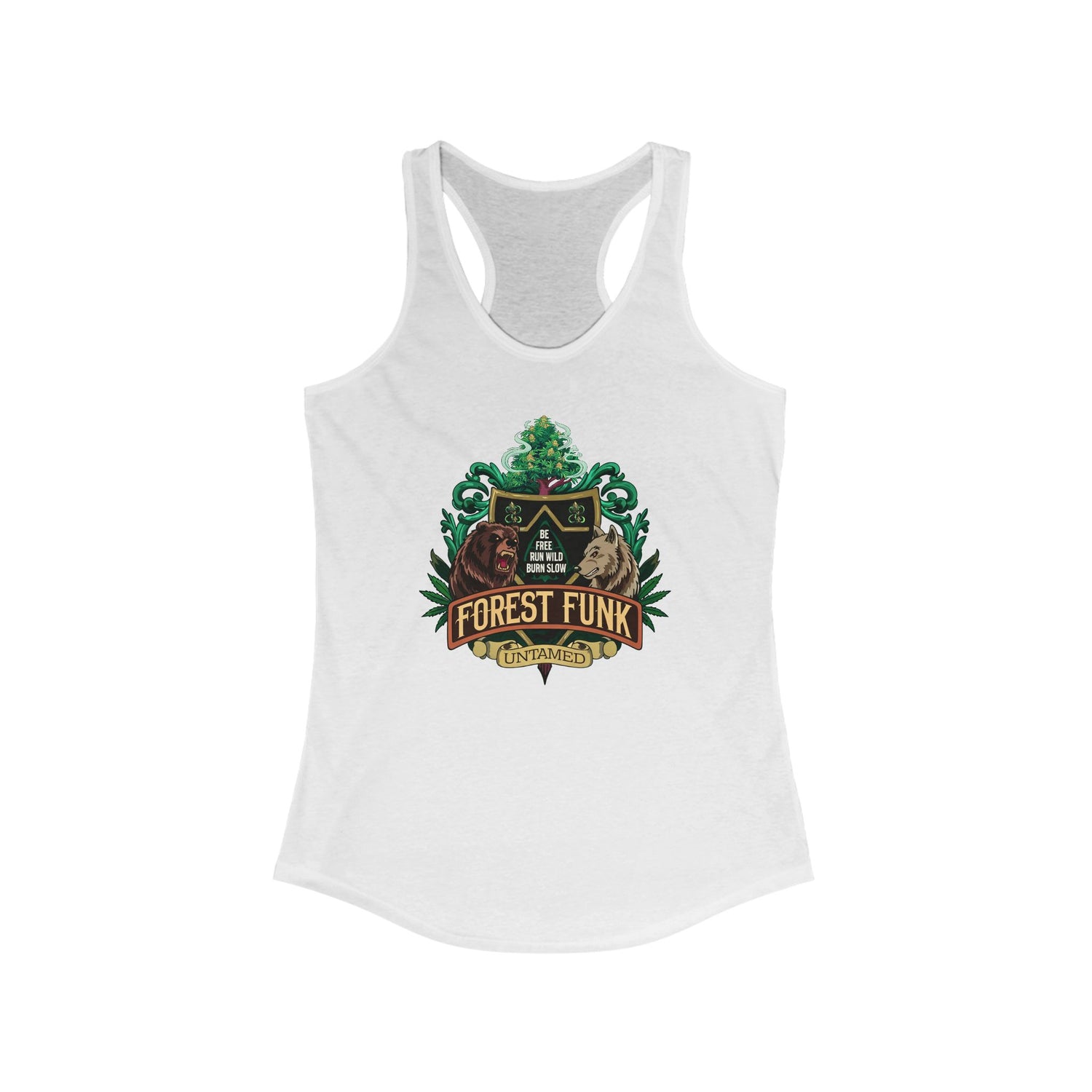 Forest Funk Women's Racerback Tank - Untamed Nature Vibe