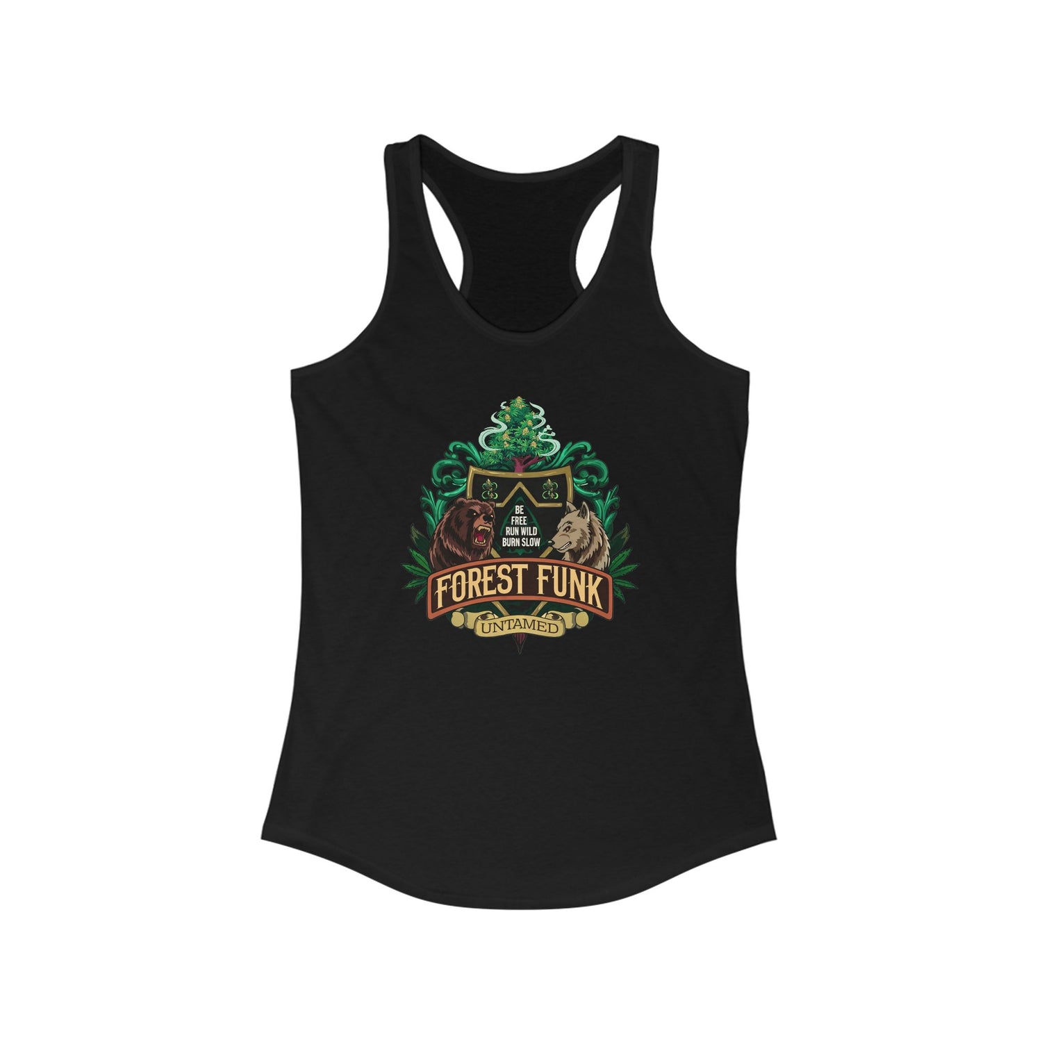 Forest Funk Women's Racerback Tank - Untamed Nature Vibe