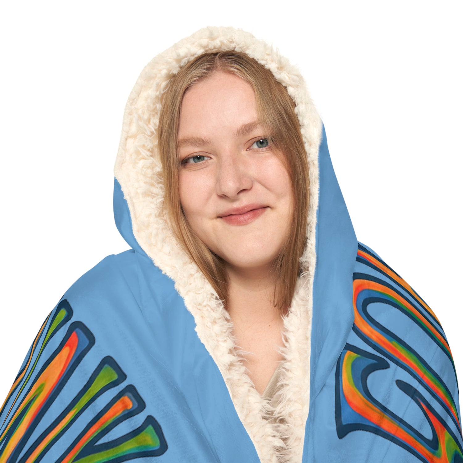 Mind Open-Eyes Low Snuggle hoodie Blanket