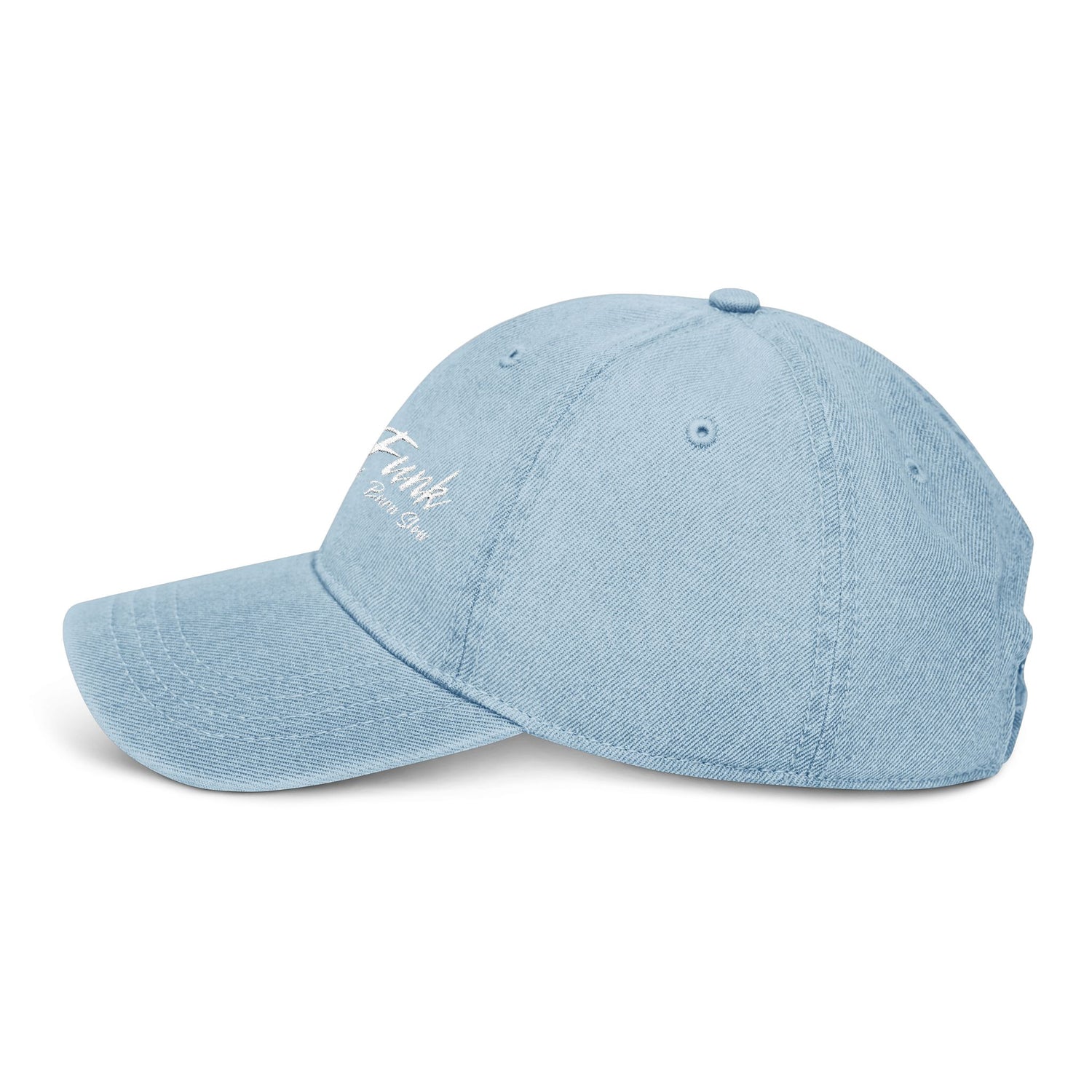 Forest Funk Embroidered Denim Hat - Be Free Run Wild Burn Storm