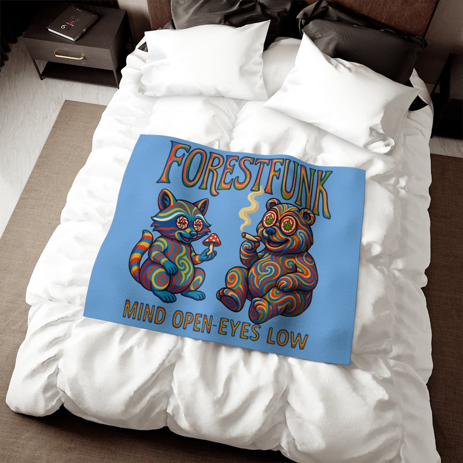 Sweatshirt Blanket - Mind Open - Eyes low