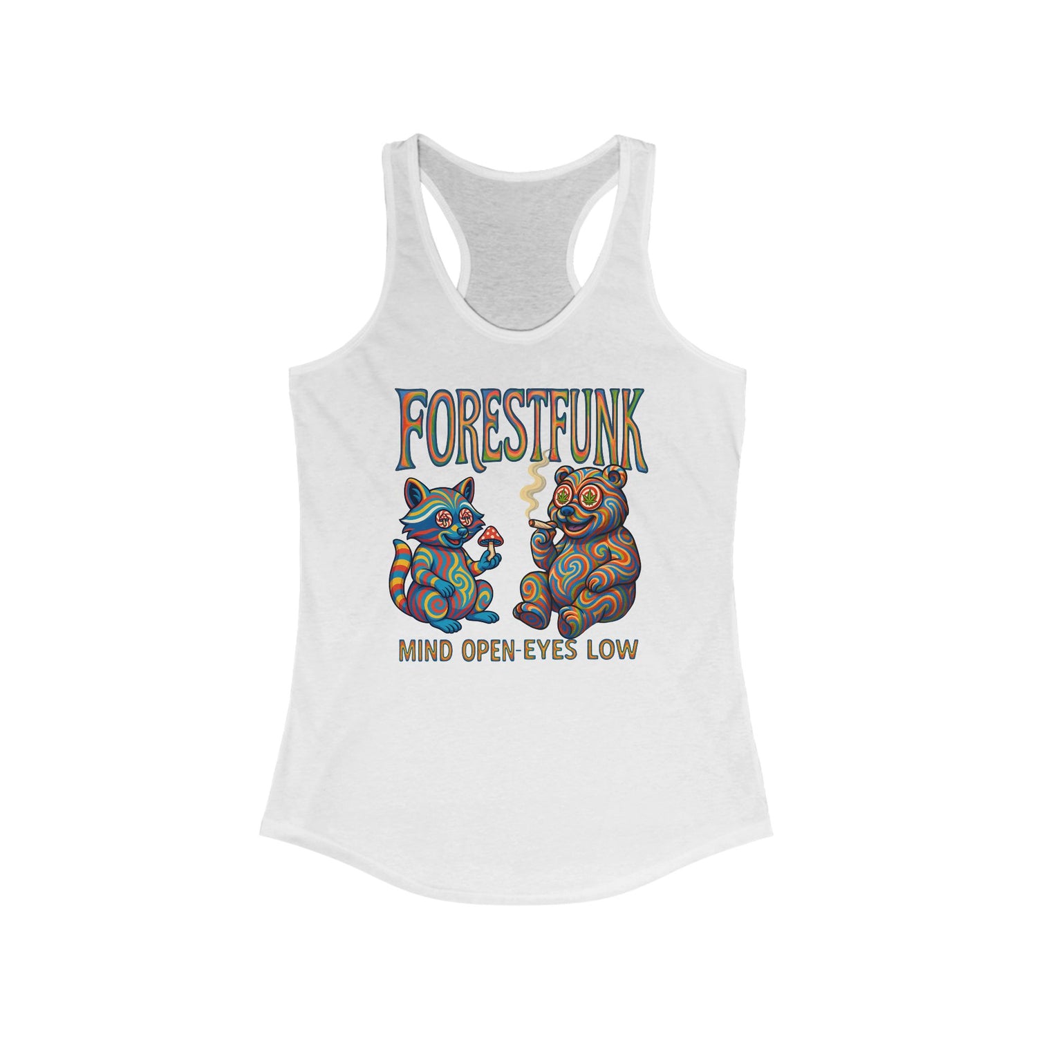 Mind Open Eyes Low Racerback Tank