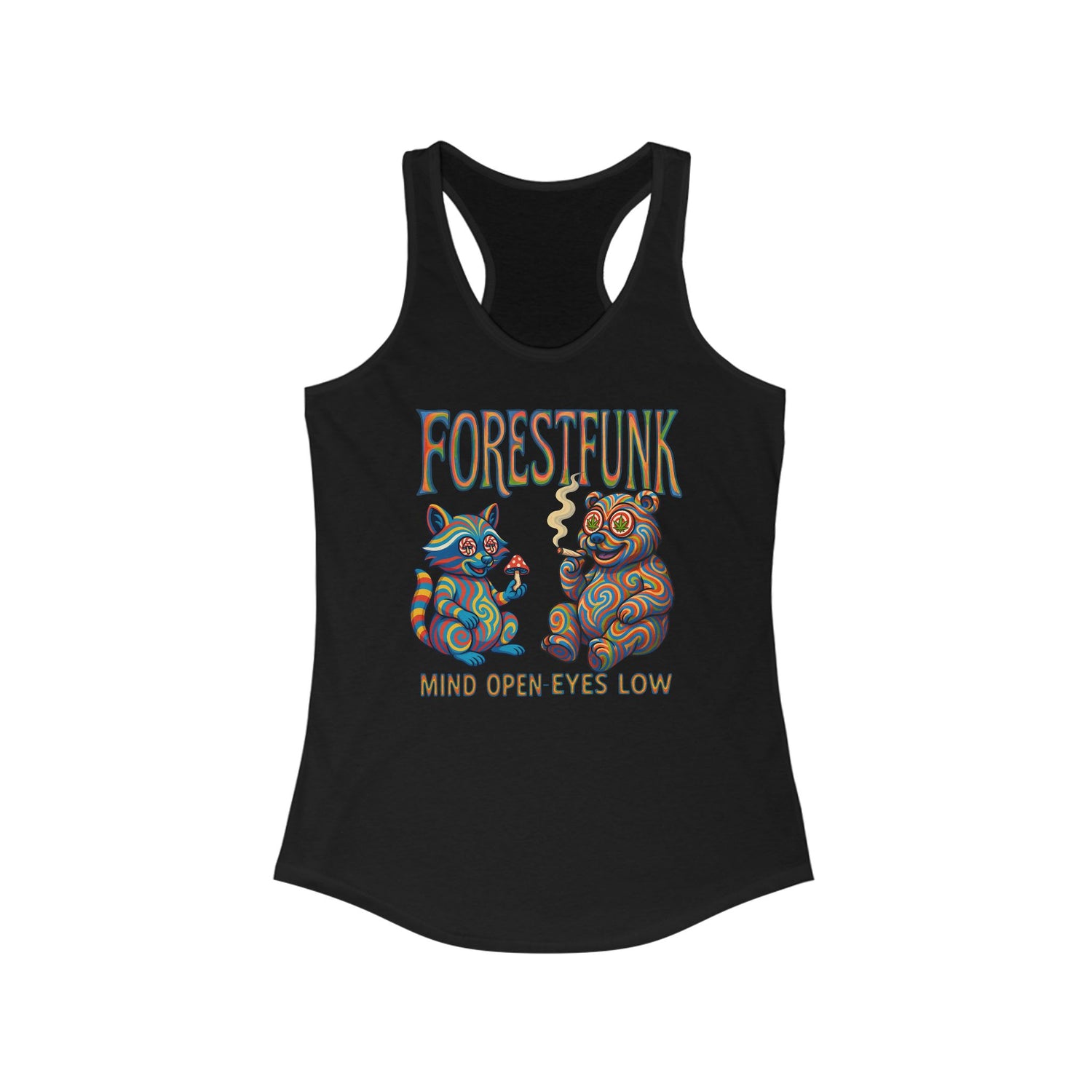 Mind Open Eyes Low Racerback Tank