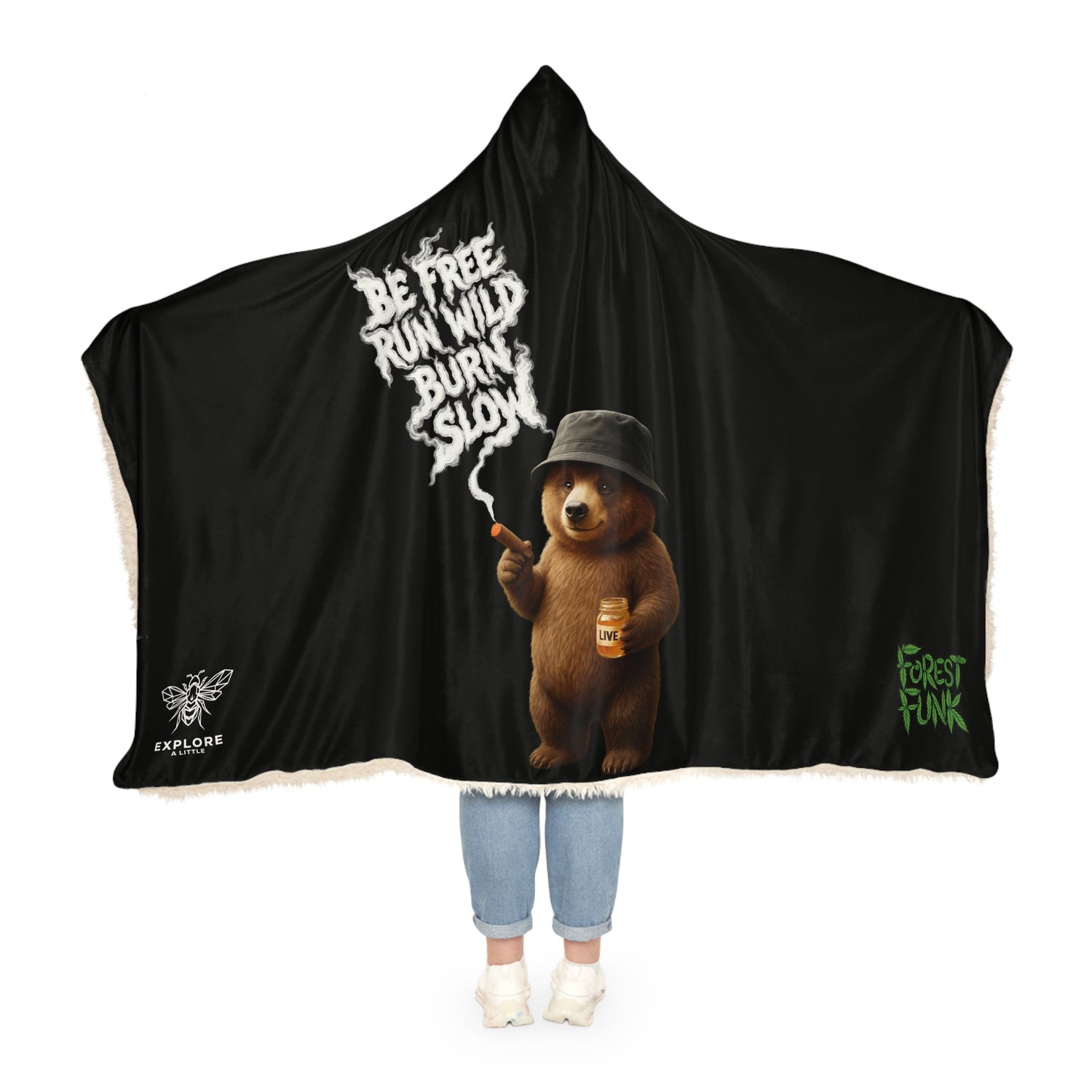B.R.B Hooded blanket