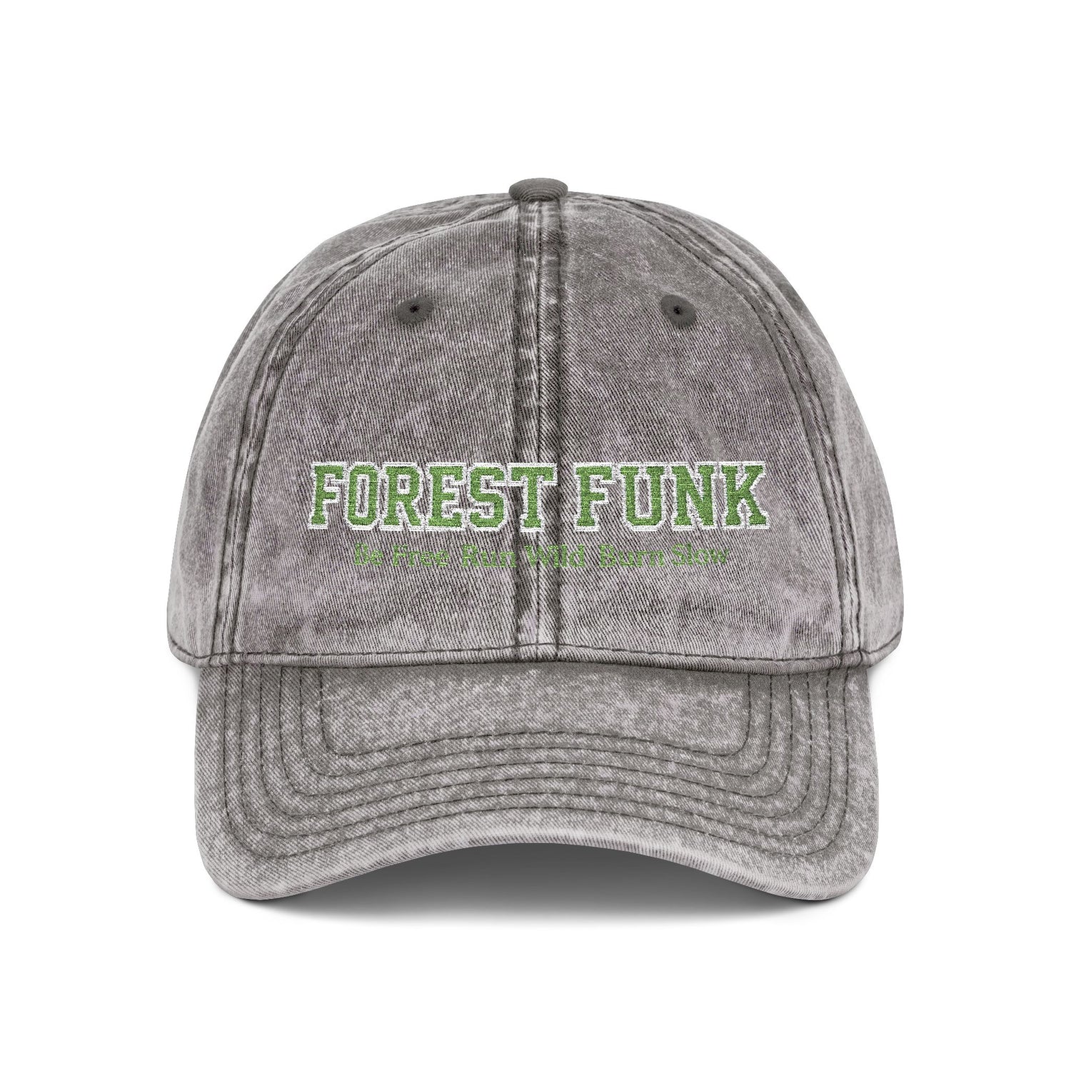 Embroidered Cap - Forest Funk Be Free Design