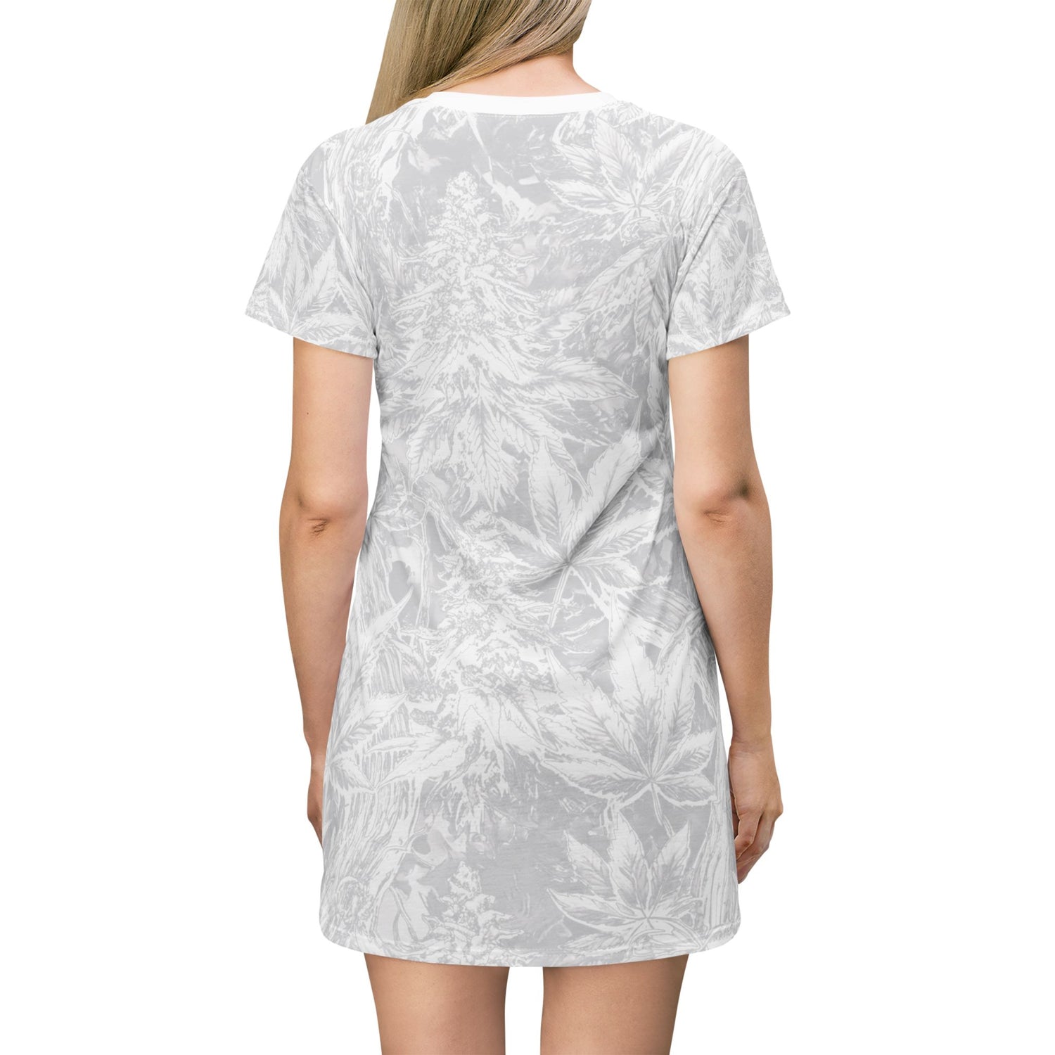 T-Shirt Dress - Forest Funk Cannabis Untamed Growth Print