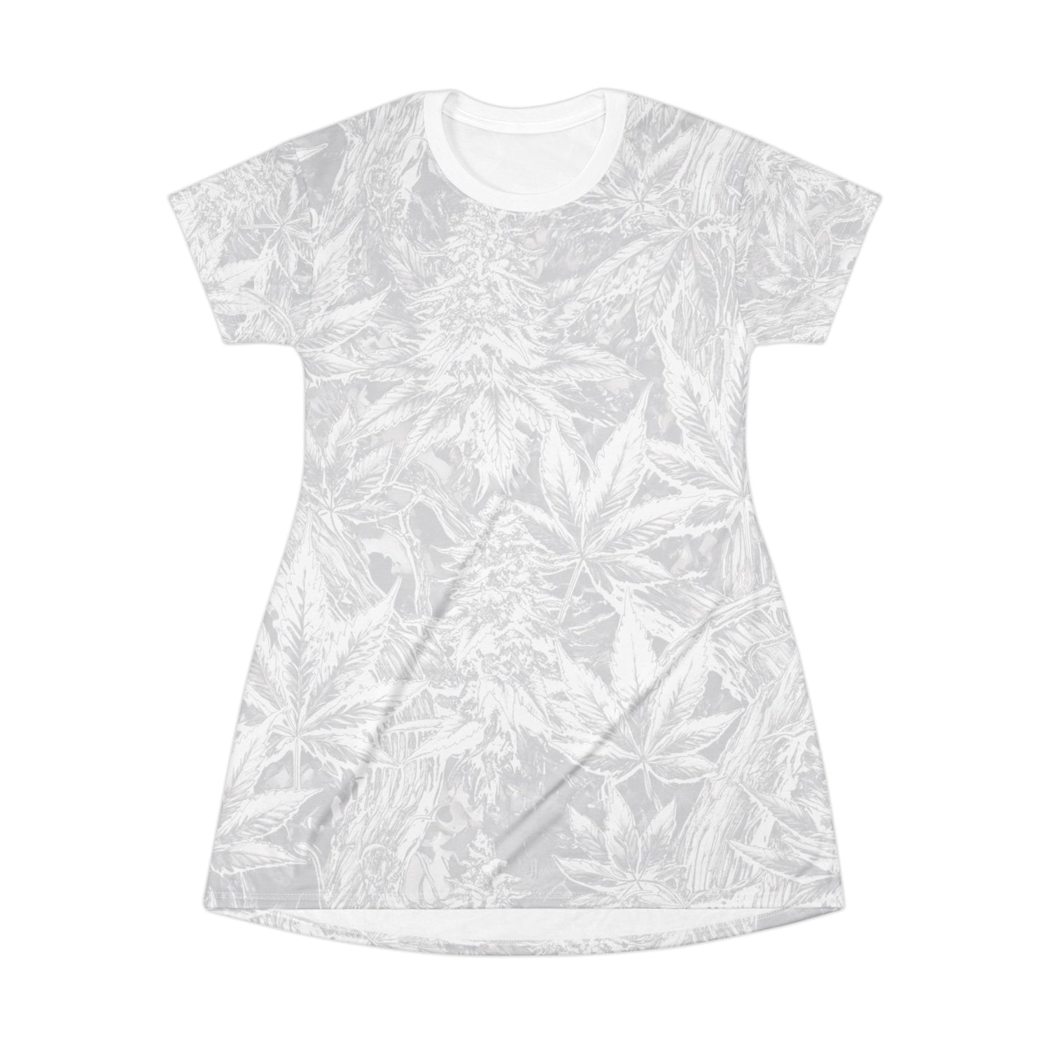 T-Shirt Dress - Forest Funk Cannabis Untamed Growth Print