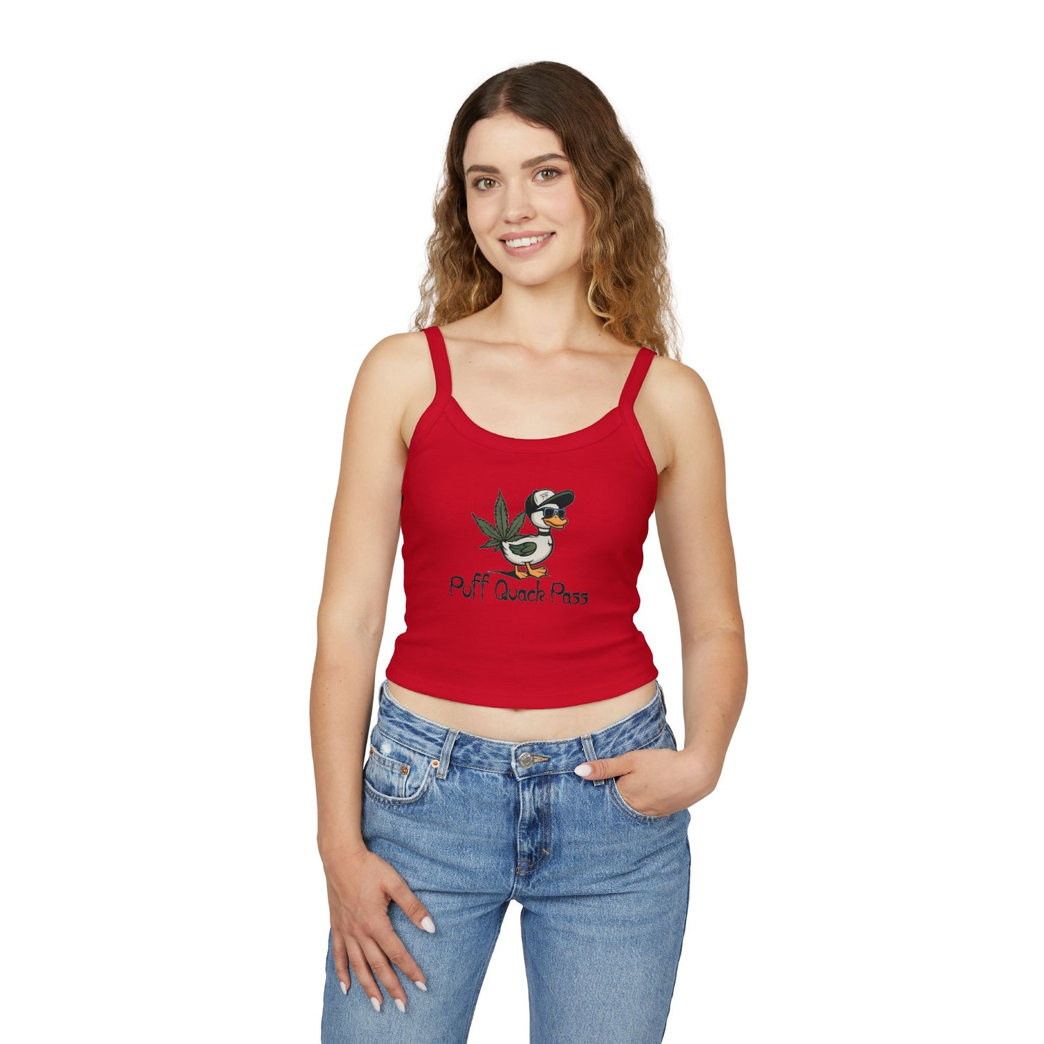 Puff Quack Pass Women's Spaghetti Strap Tank Top