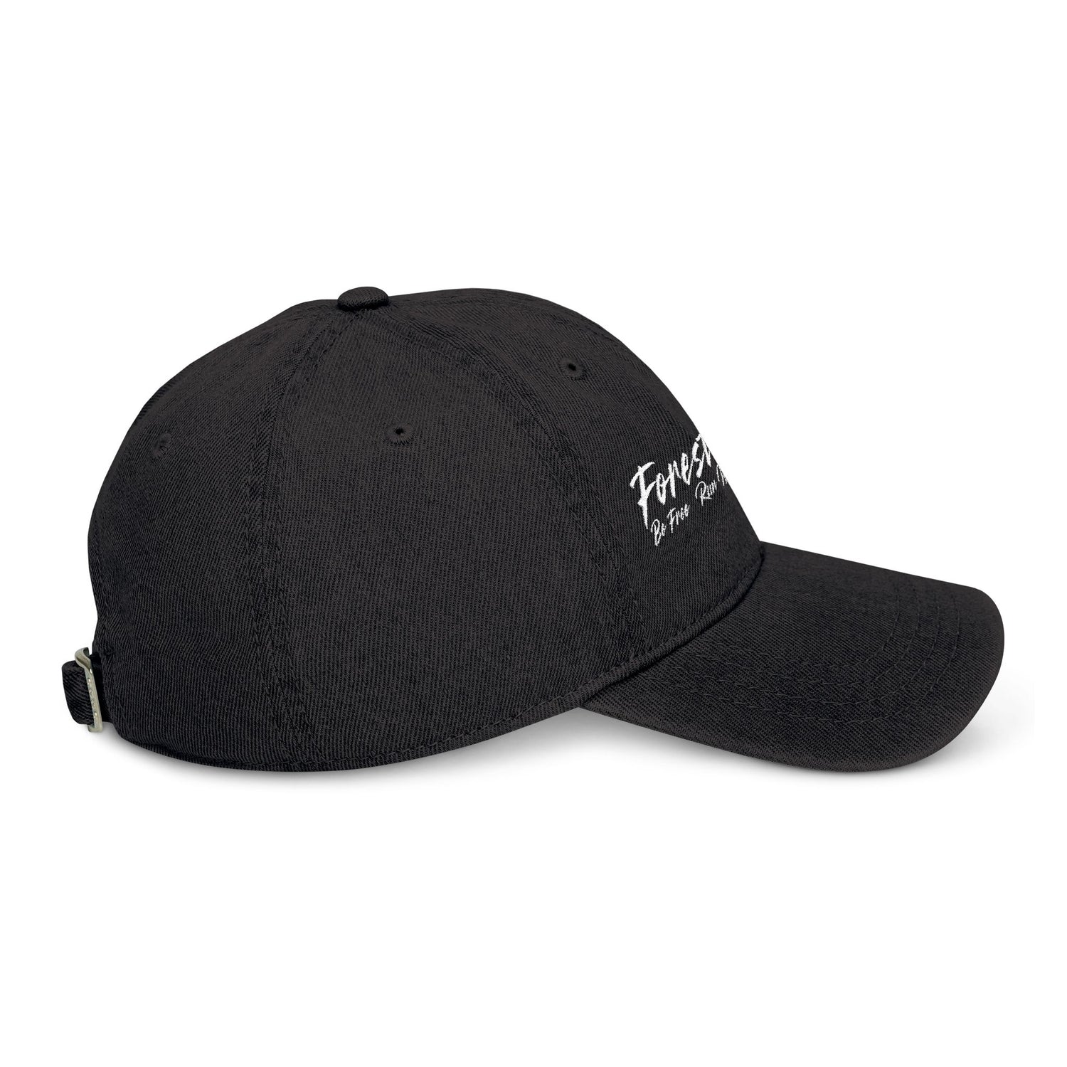 Forest Funk Embroidered Denim Hat - Be Free Run Wild Burn Storm