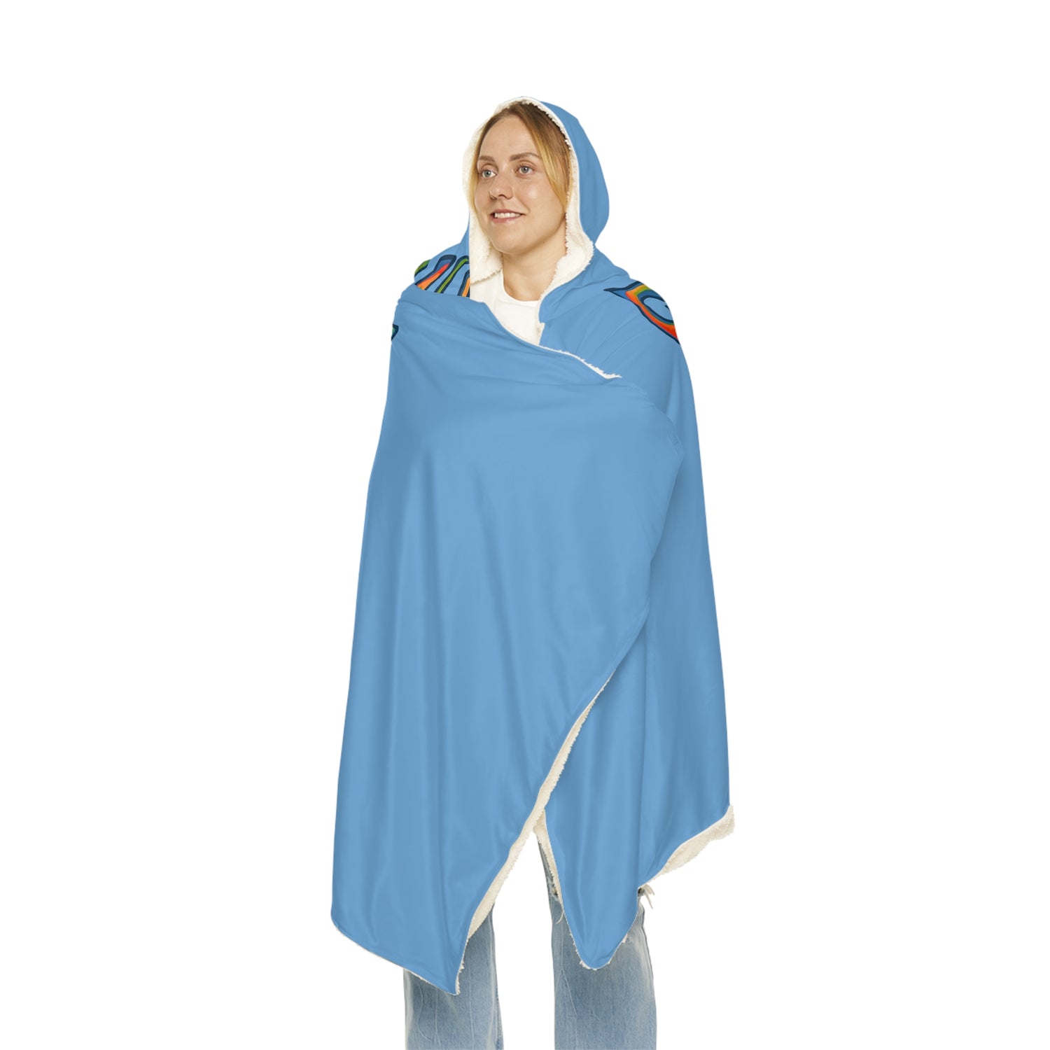 Mind Open-Eyes Low Snuggle hoodie Blanket