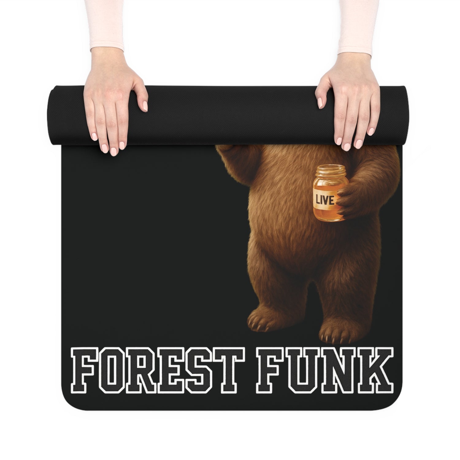 Forest Funk Yoga Mat - Be Free, Run Wild, Burn Slow