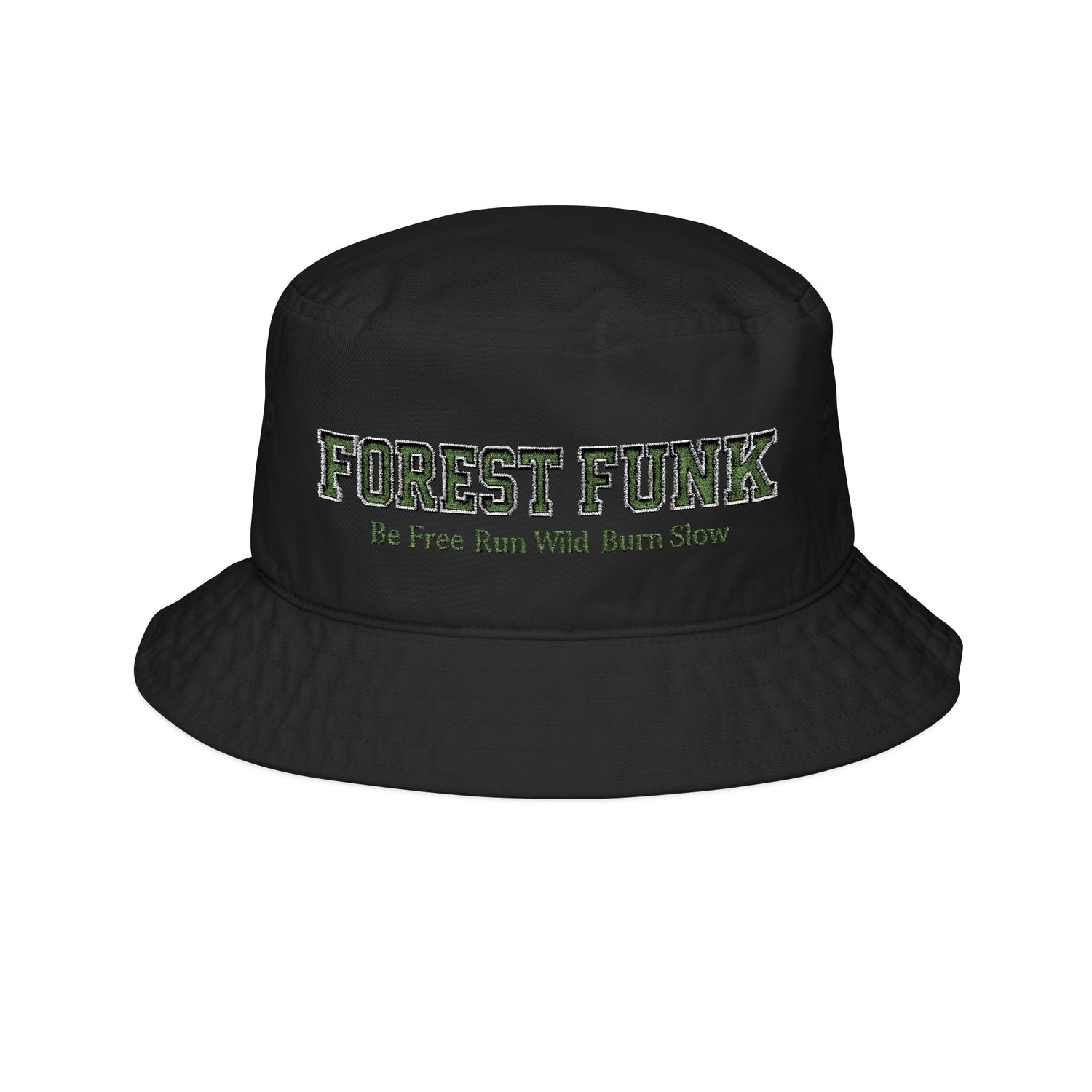 Forest Funk Bucket Hat – Green Embroidered Logo