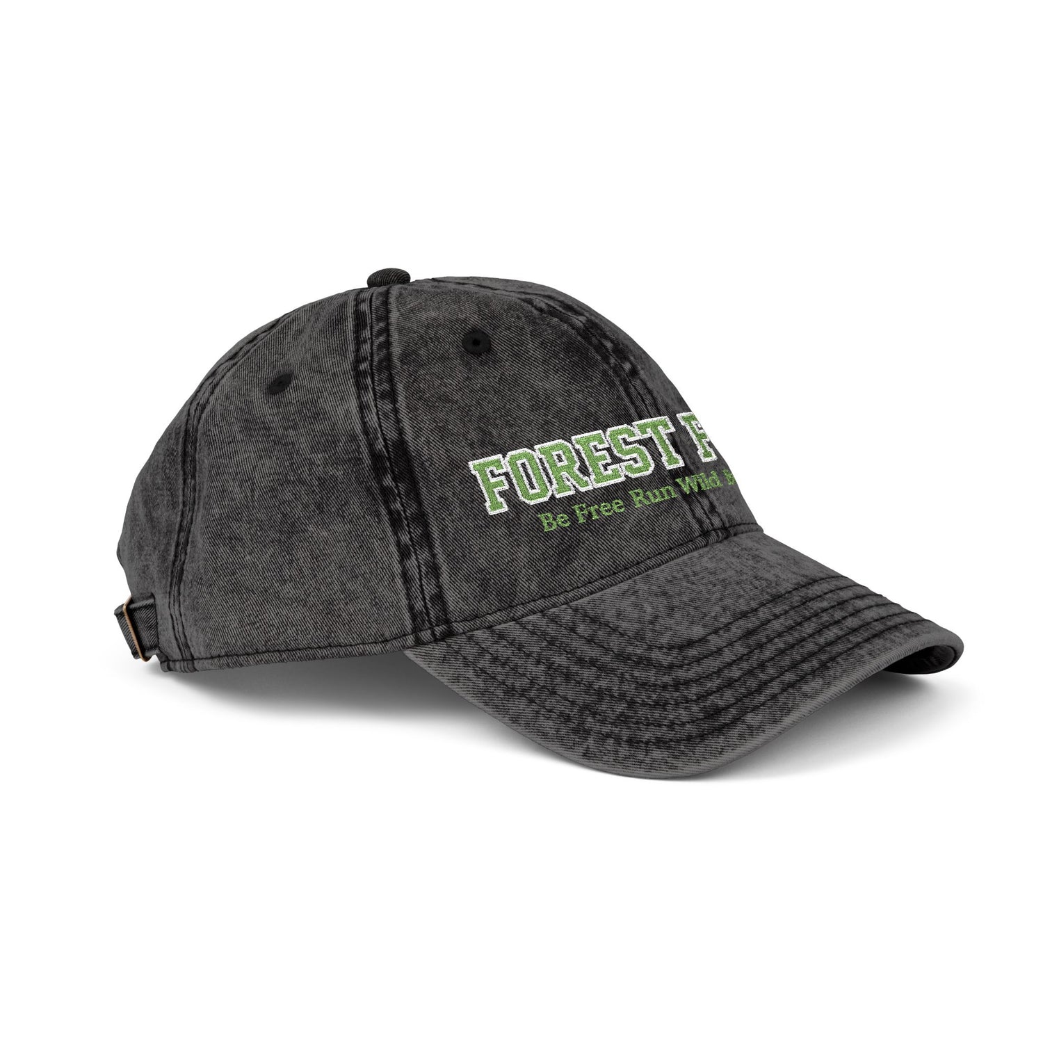 Embroidered Cap - Forest Funk Be Free Design