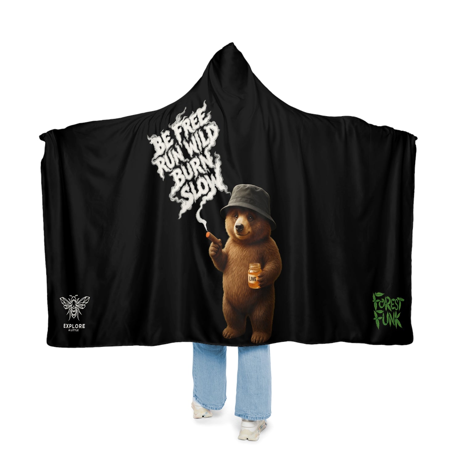 B.R.B Hooded blanket