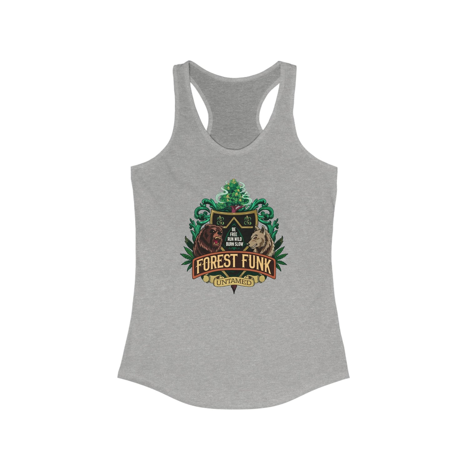 Forest Funk Women's Racerback Tank - Untamed Nature Vibe
