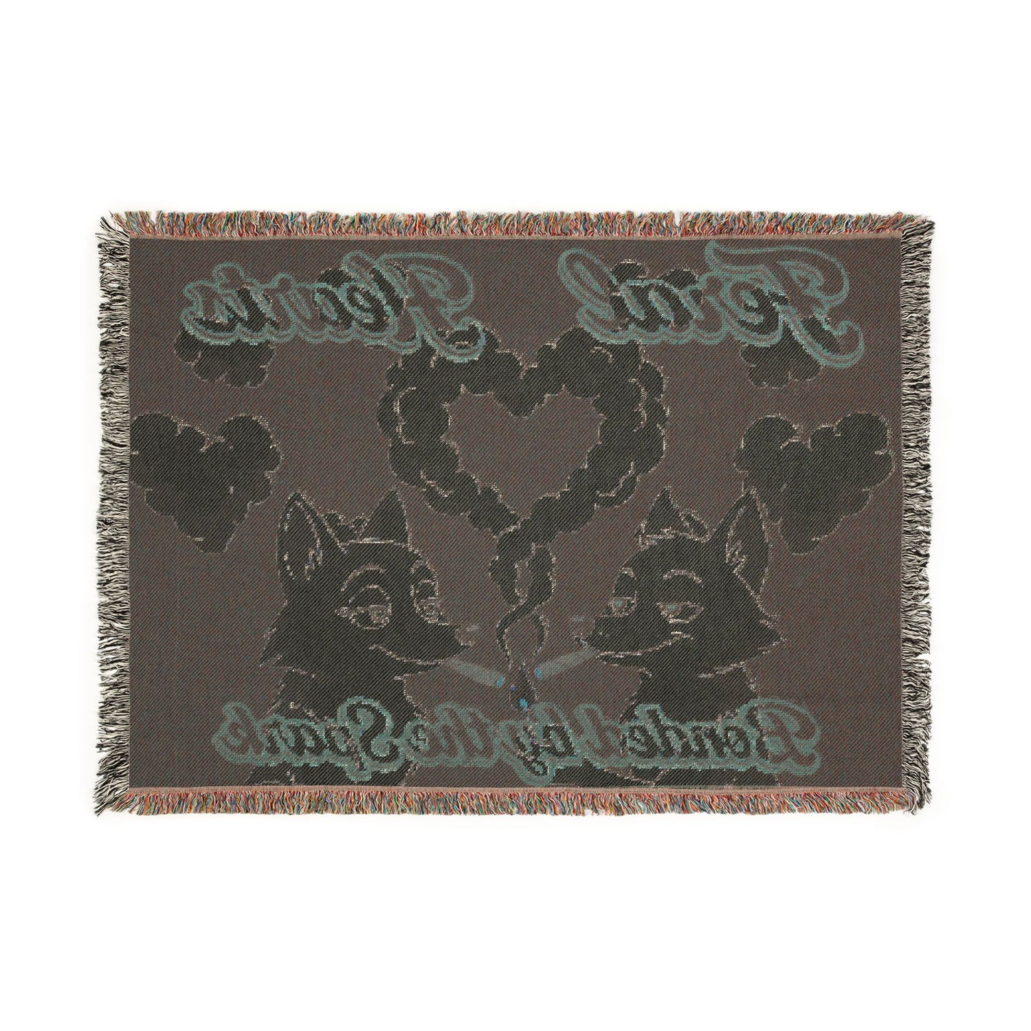 Feral Hearts Woven Blanket