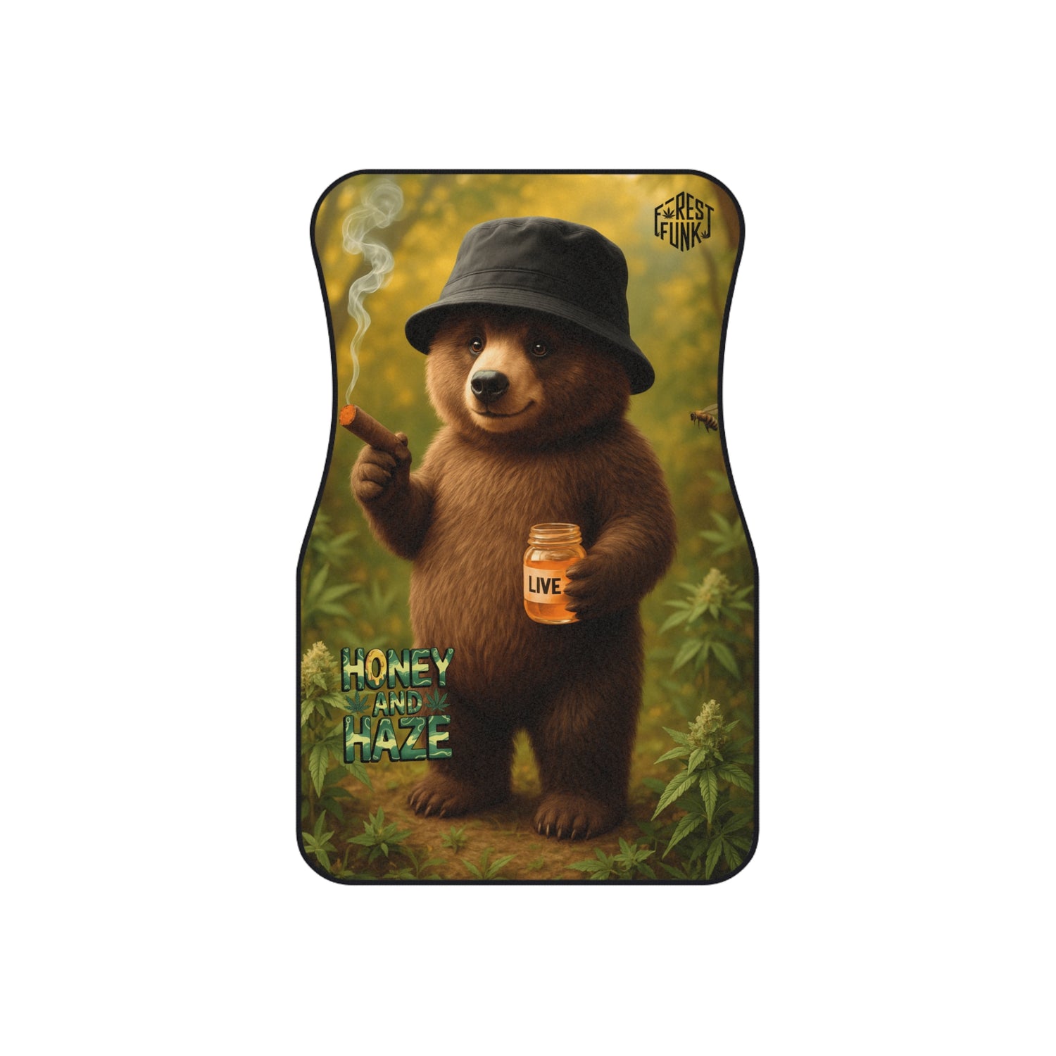 Bear Themed Car Mats - Honey & Haze Design